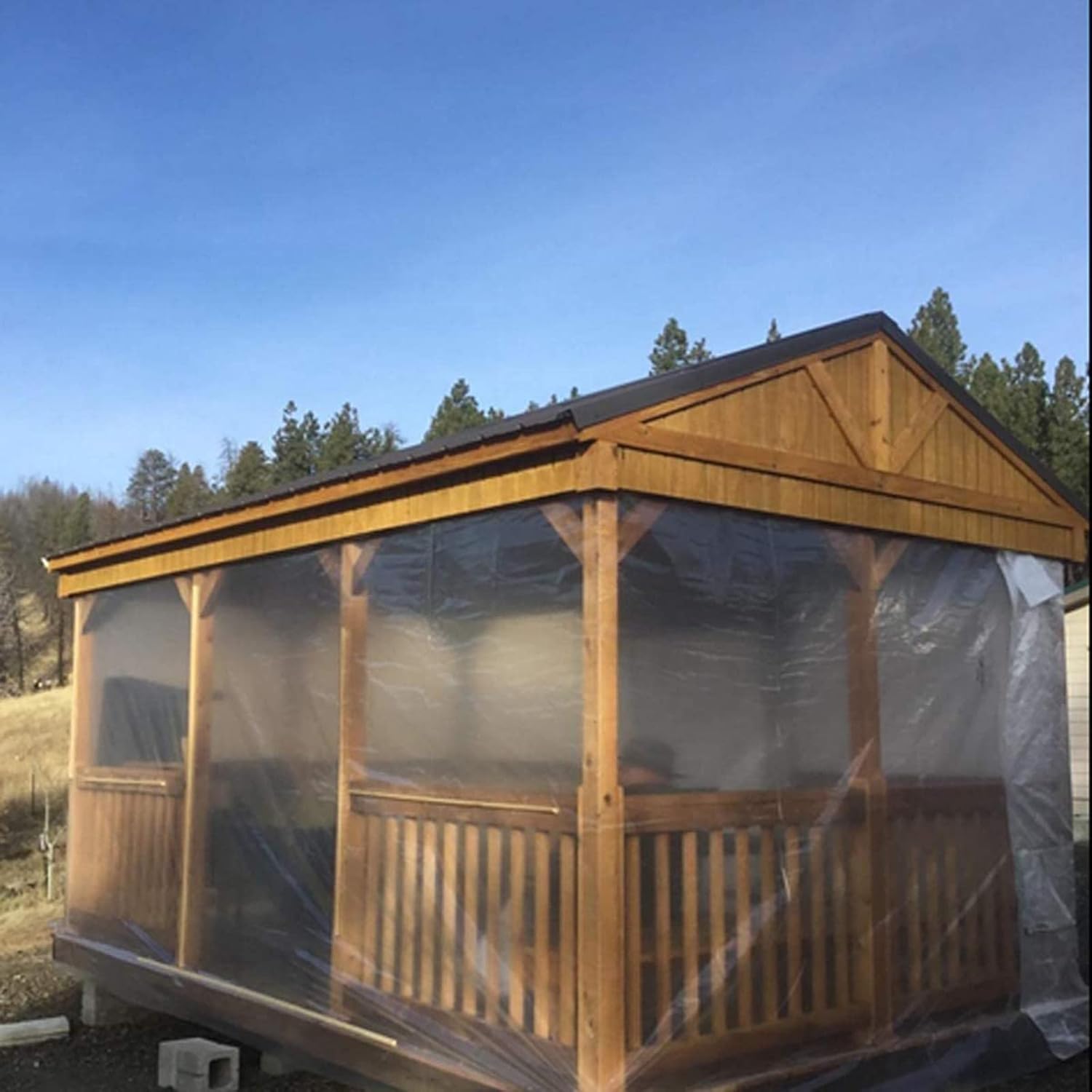 Thumbnail 4 de CYH 2m x 6m Thick Clear Heavy Duty Polythene Sheeting (250mu/1000g)