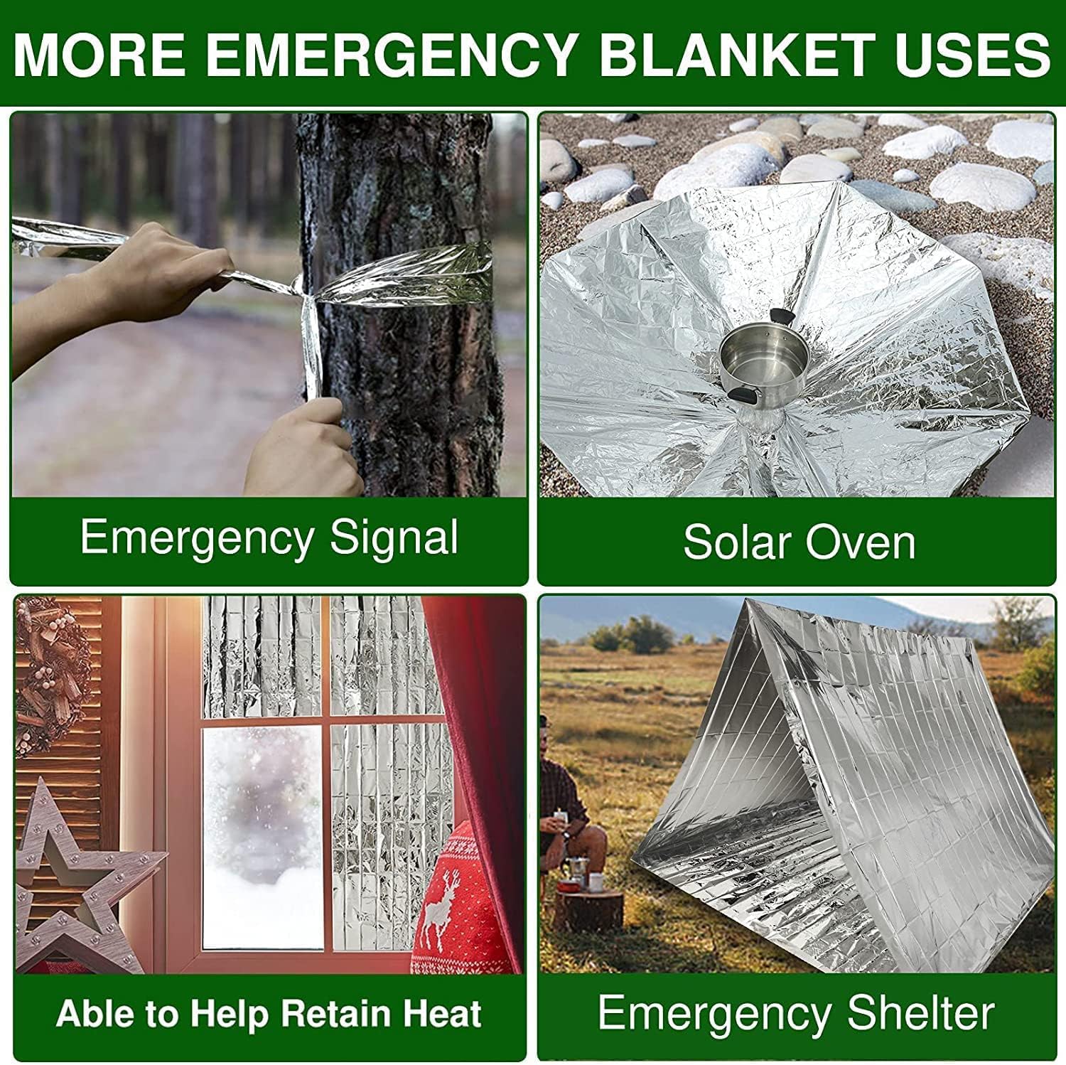 Thumbnail 6 de HONYAO Emergency Blankets 3pcs