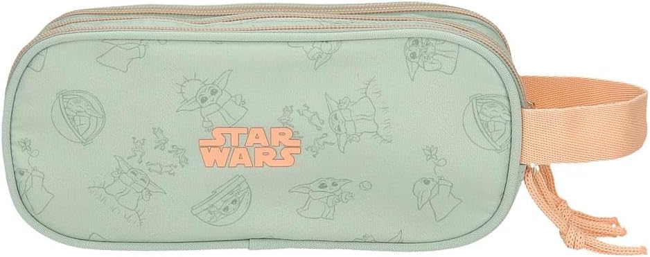Thumbnail 2 de Joumma Star Wars Grogu Astuccio Triplo Verde 22x10x9 cm in poliestere – tre scomparti per matite e penne