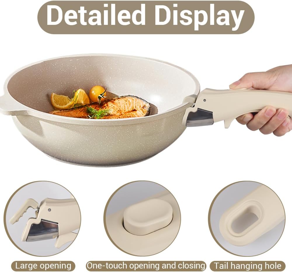 Thumbnail 4 de MiOYOOW Removable Pan Handle: Anti-Scald, Detachable, universal fit for kitchen and outdoors