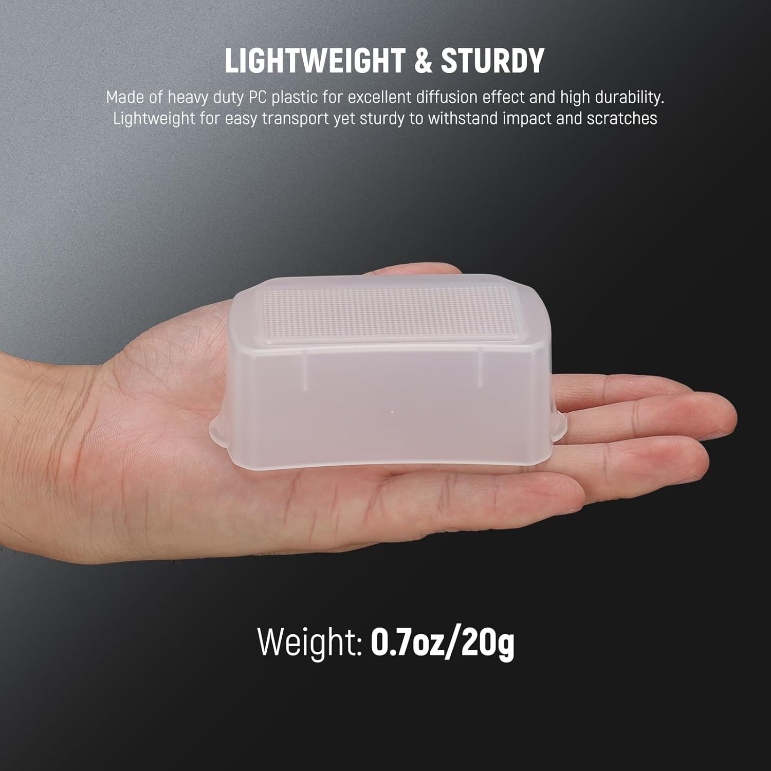 Thumbnail 3 de NEEWER Square Flash Diffuser for Speedlite (Square Head) – Diffusion Panel for Z880, Z760, NW760, NW700, NW620, NW600, NW635II, NW645II, NW-670, 750II and FA002