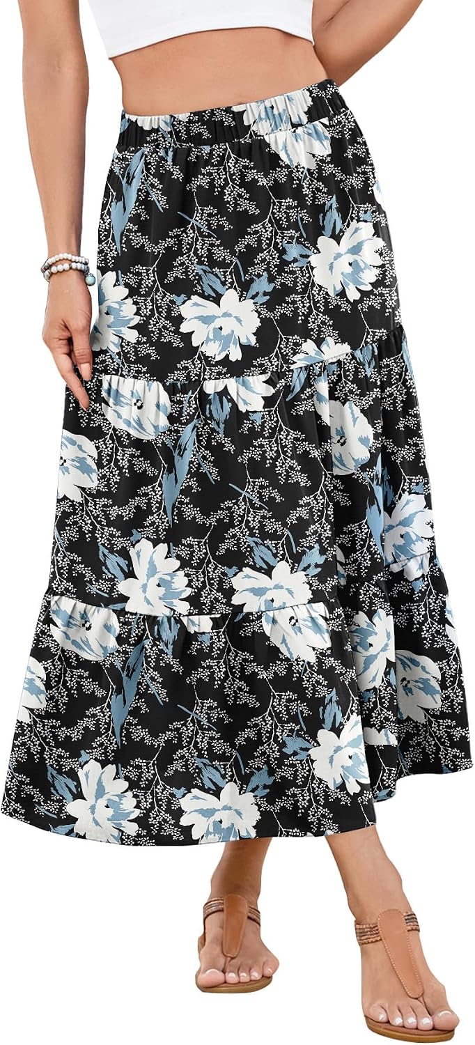 Thumbnail 6 de YSYOKOW Women's Maxi Skirt in Polyester