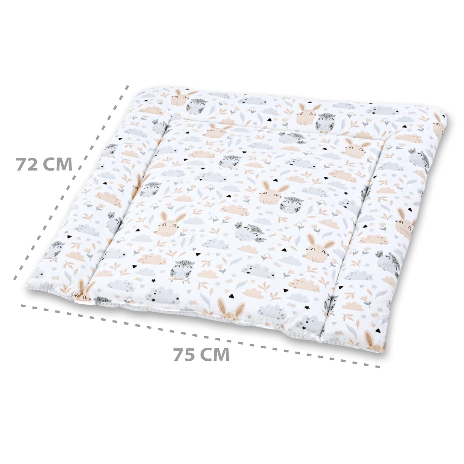 Thumbnail 2 de Wickelauflage aus Baumwolle 75×72 cm – waschbar, EU- Herstellung, weich & langlebig