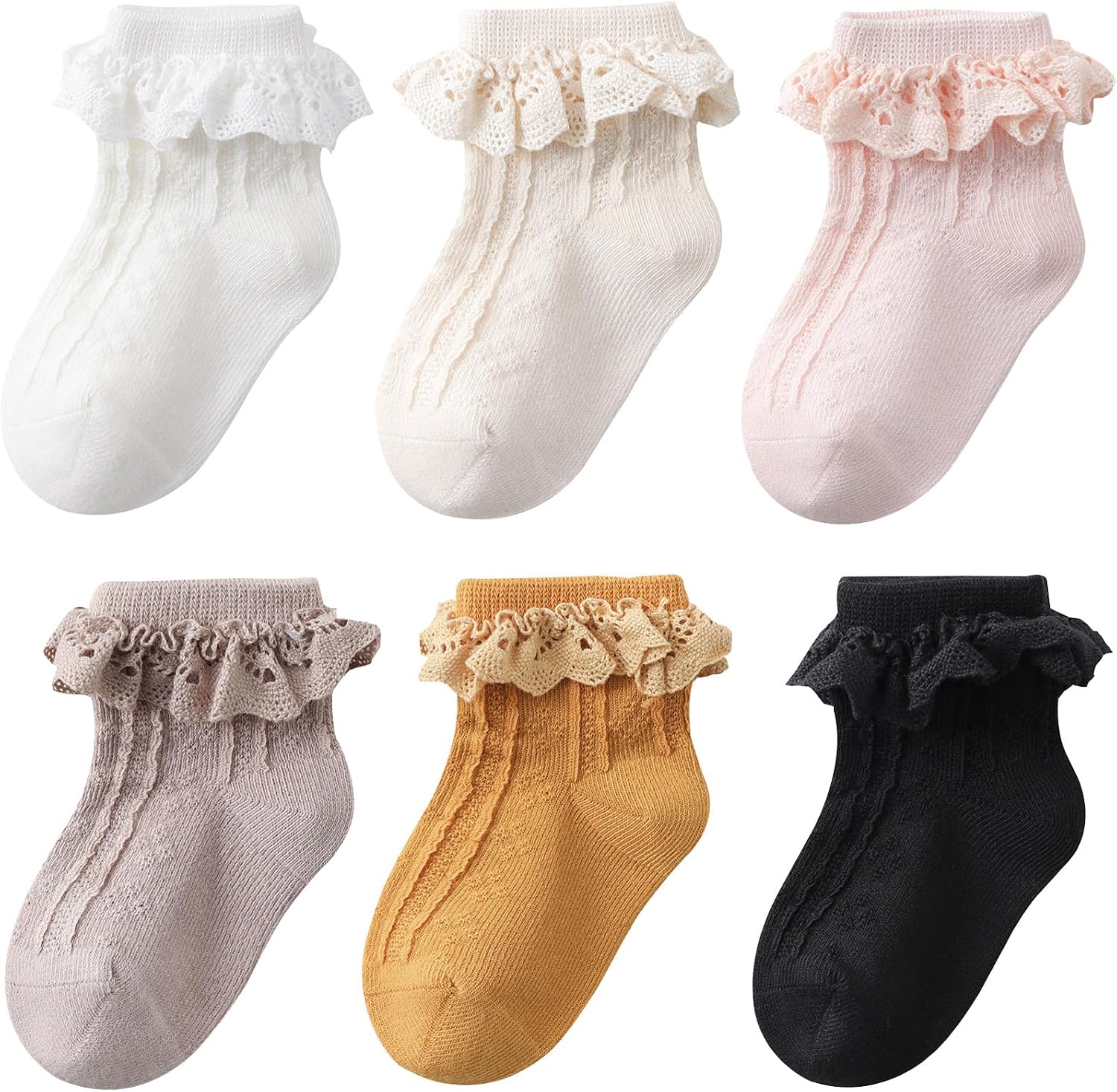 Thumbnail 6 de DRESHOW Infant Lace Non-slip Socks 3 sizes