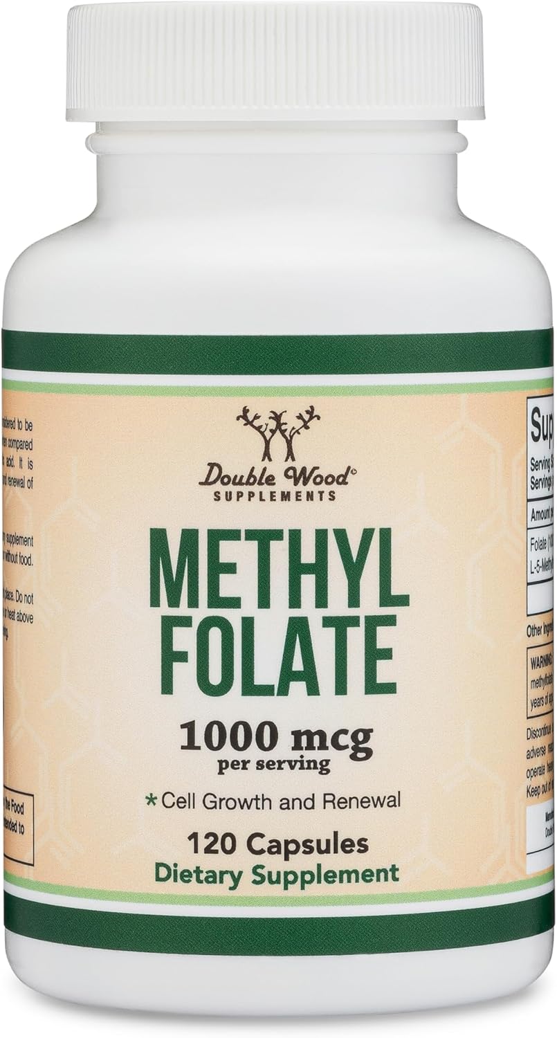 Detalle 1 de Double Wood Methylfolate Supplement, 1,000 mcg