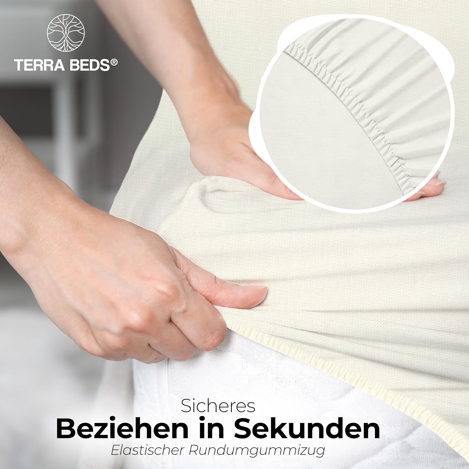 Thumbnail 3 de Terra Beds Premium Spannbettlaken 70x140 cm