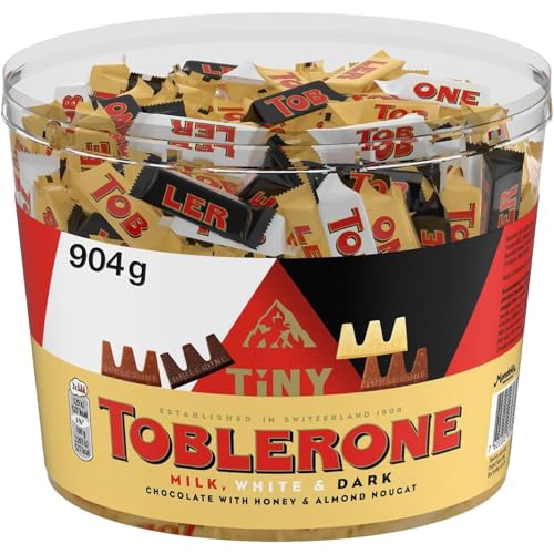 Detalle de Toblerone Extra Large Tub, Assorted Milk, White & Dark Chocolate, 904 g