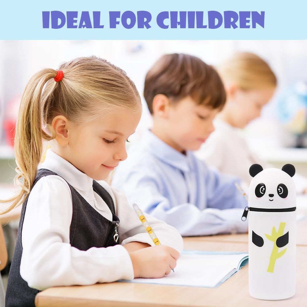 Thumbnail 5 de OFFCUP Astuccio telescopico in silicone Panda per portapenne 2 in 1 con 4 penne cancellabili