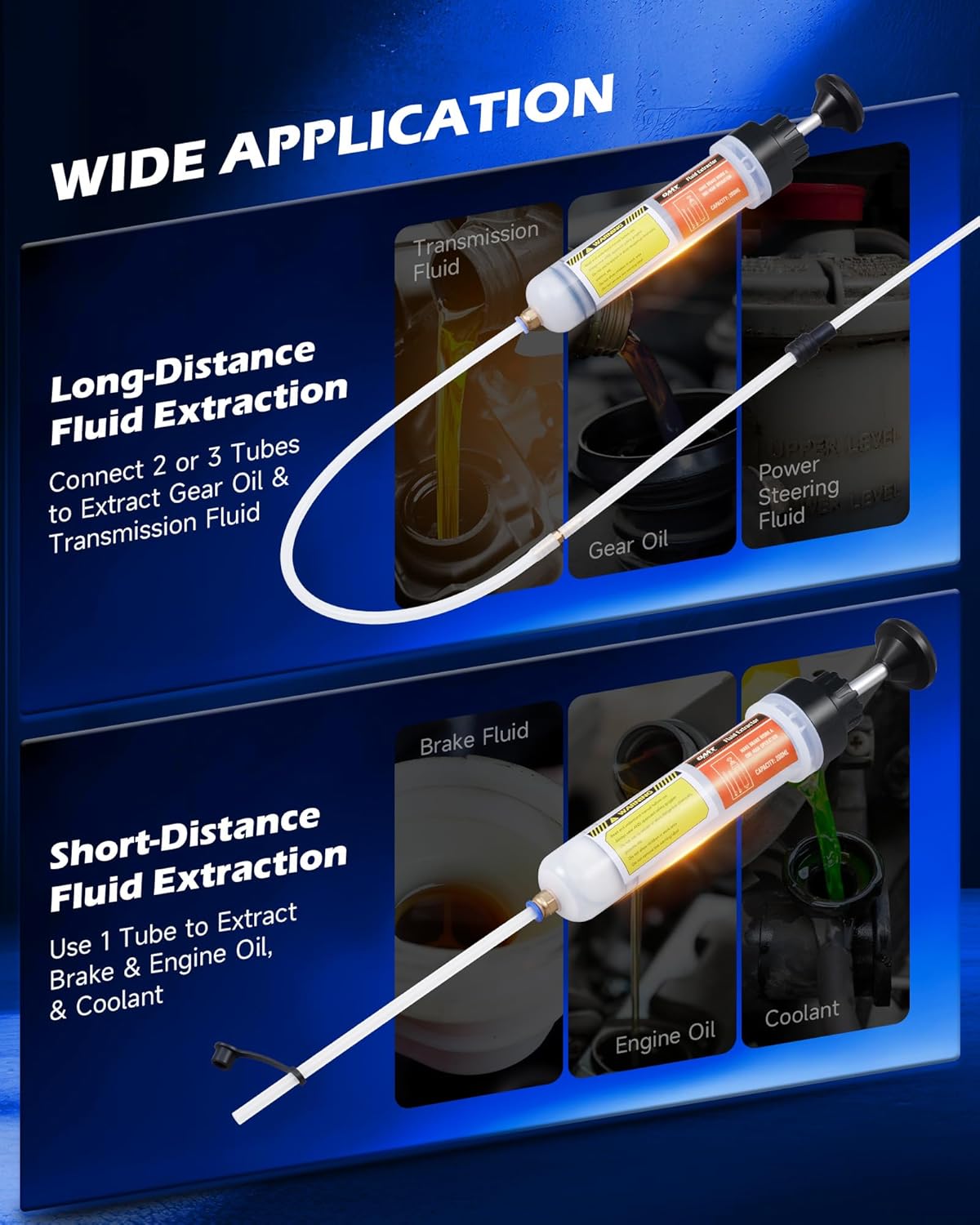 Detalle de Orion Motor Tech 200mL Manual Fluid Extractor and Filler (Syringe-Style Pump)