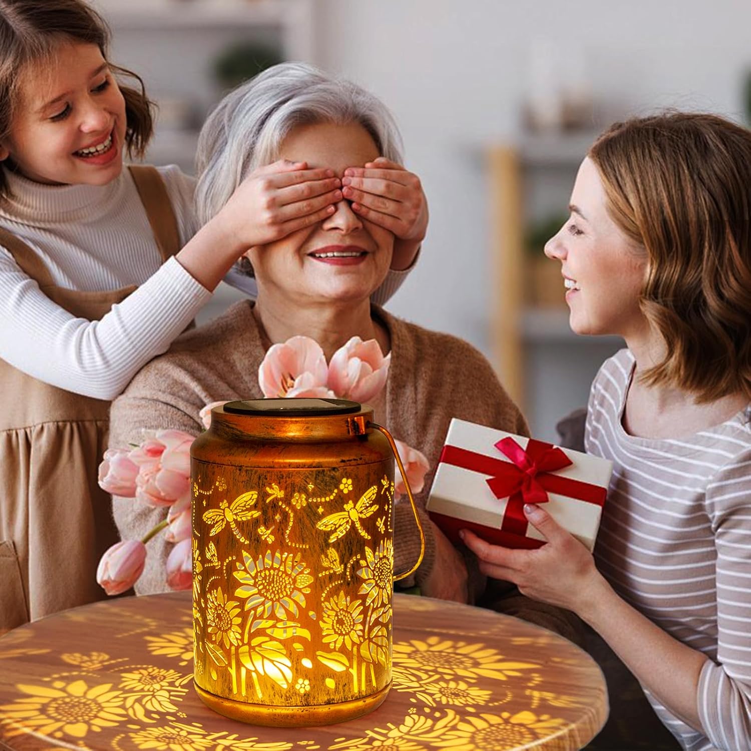 Thumbnail 1 de Sunflower Solar Lanterns for Garden