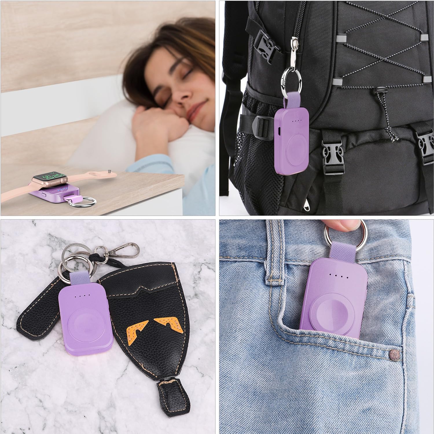 Thumbnail 4 de i.VALUX Portable Wireless Charger Power Bank for Apple Watch (1000mAh) Magnetic Keychain