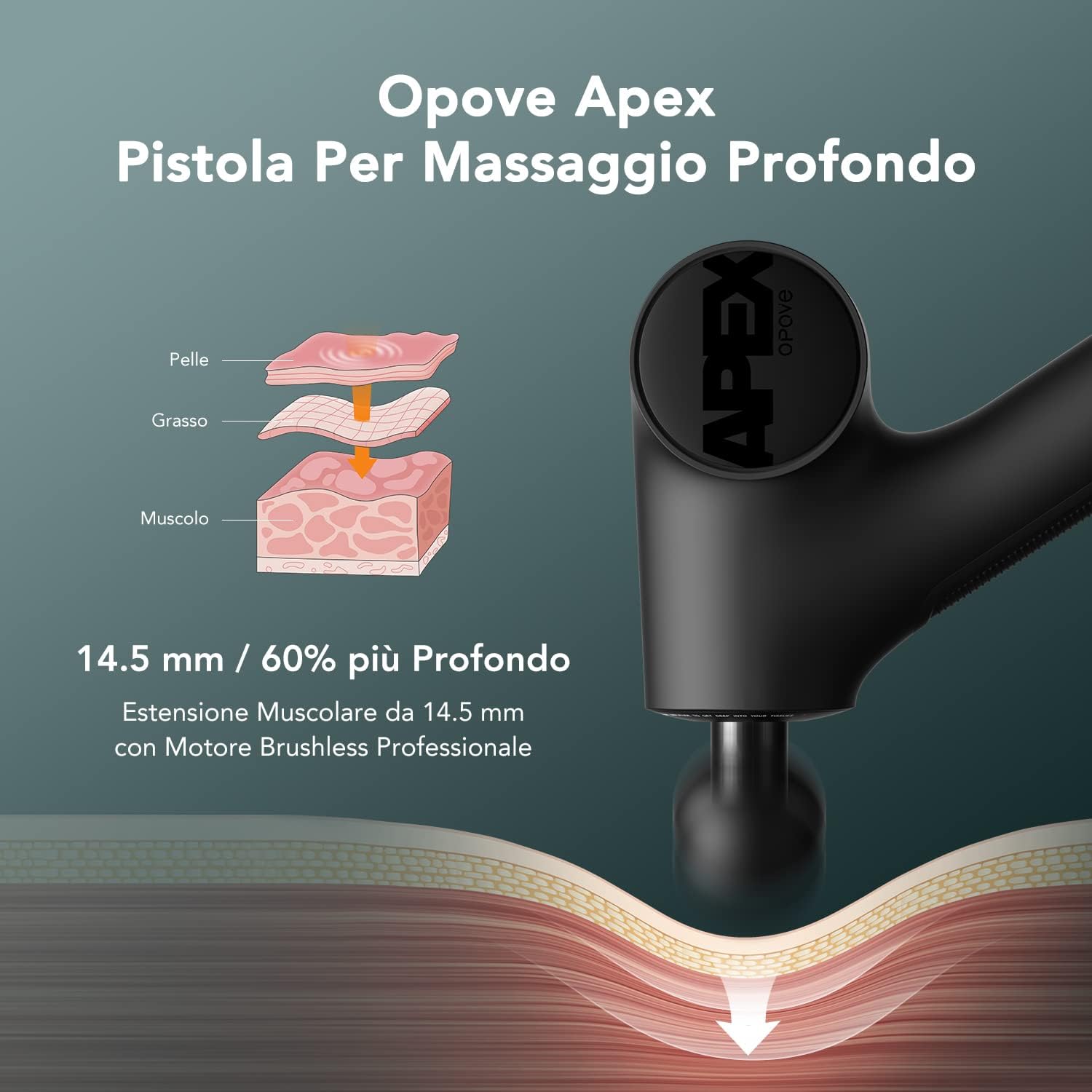Detalle 2 de Opove Apex Pistola Massaggio 14,5 mm