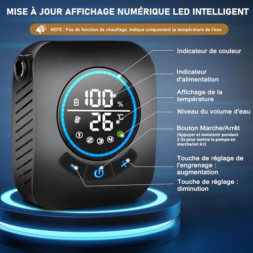 Thumbnail 2 de Spopal Douche Camping 8000 mAh – Douche portable avec affichage intelligent et 4 modes