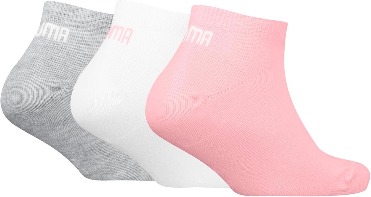 Detalle de PUMA 194010001 Chaussettes de baskets Mixte enfant – Lot de 3