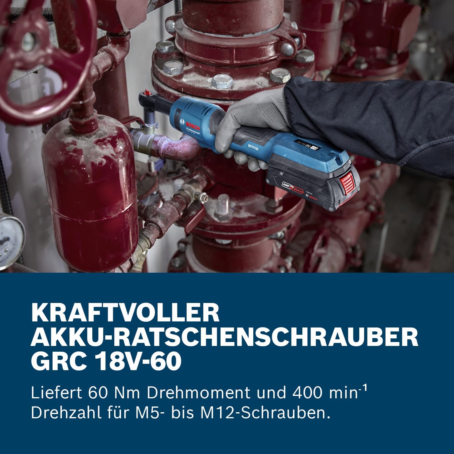 Thumbnail 1 de Bosch Professional 18V System Akku-Ratschenschrauber GRC 18V-60 mit bis zu 60 Nm