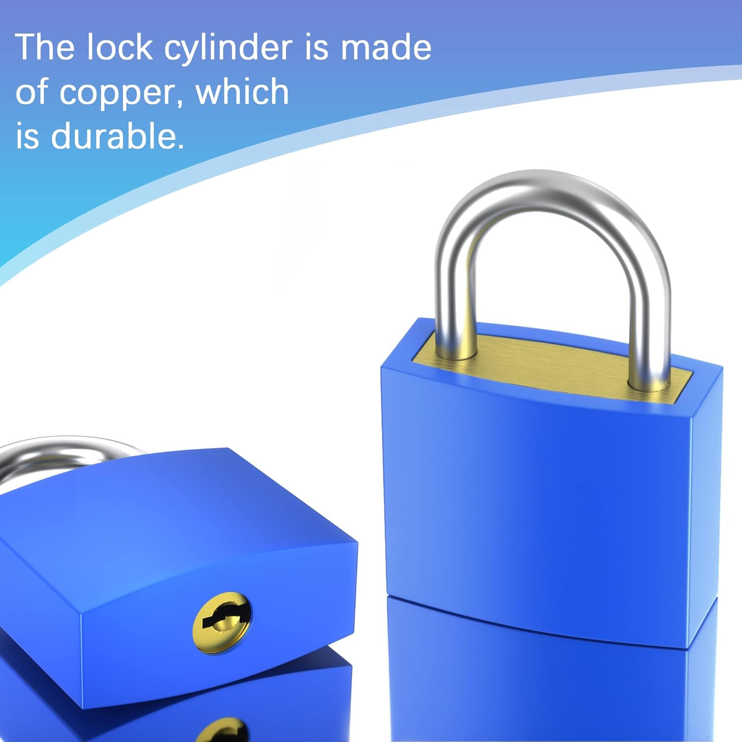 Detalle de Taiyeestar 10 Pcs Colourful Luggage Locks with Keys – Small Brass Padlocks for Travel