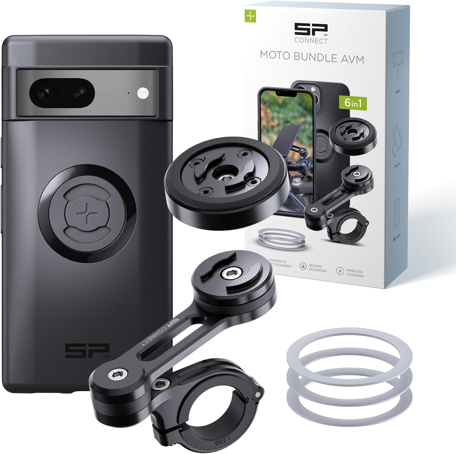 Detalle de SP CONNECT Moto Bundle II con modulo anti-vibrazione per Google Pixel 7 e altri smartphone