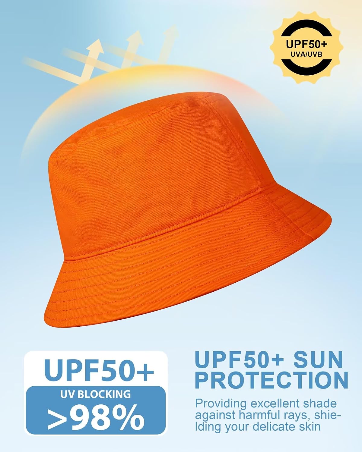 Detalle 2 de Bucket Hat mit UPF 50 aus Baumwolle
