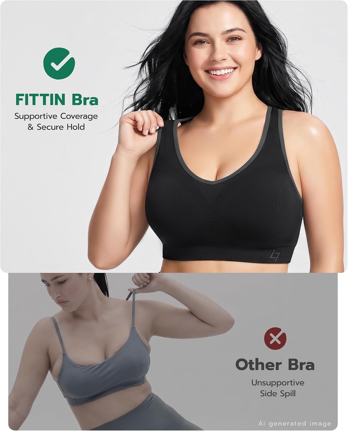 Thumbnail 1 de FITTIN Racerback Sports Bra 85% Support