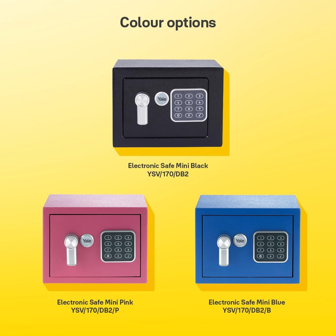 Thumbnail 5 de Yale Electronic Safe Mini Black (YSV/170/DB2) – Standard Security
