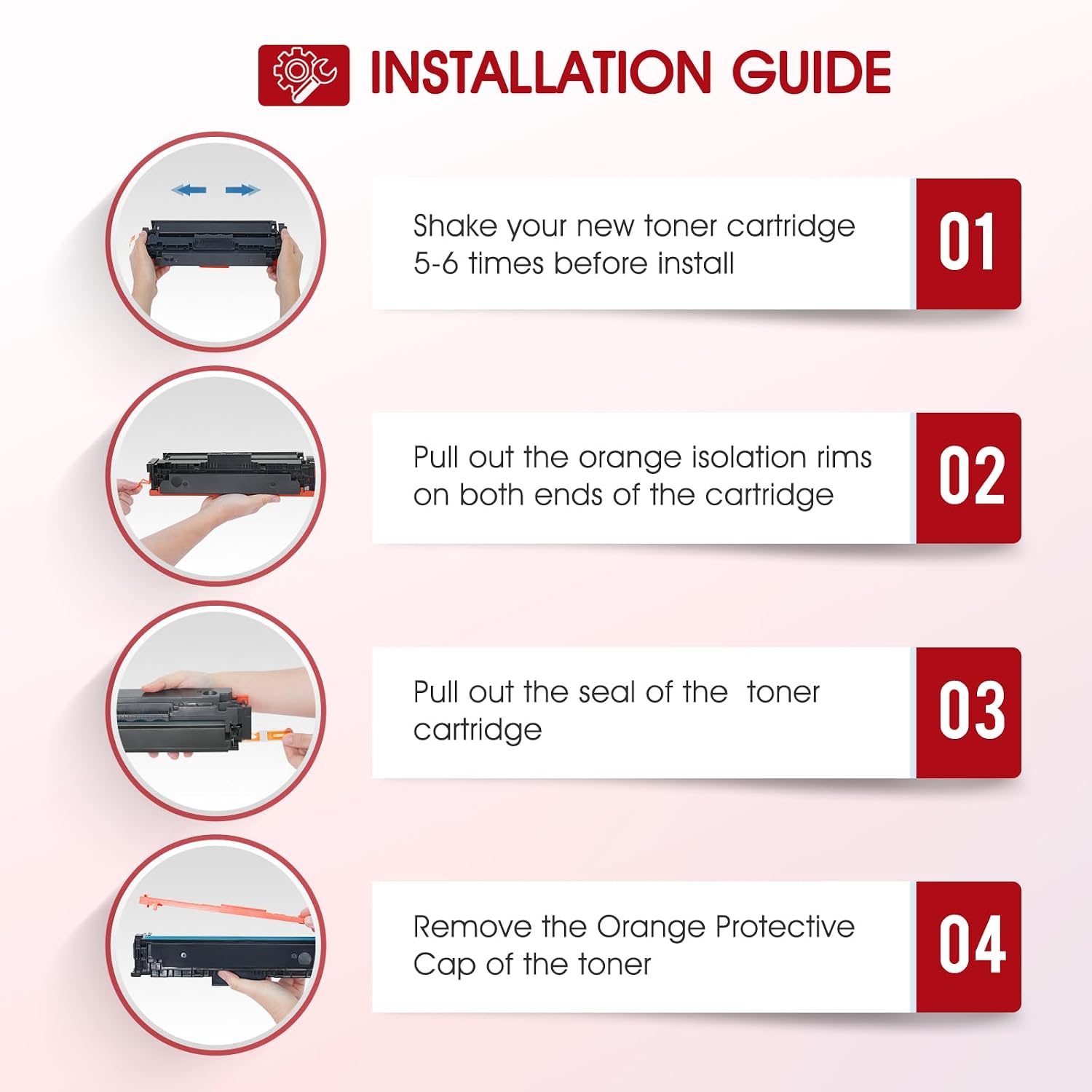 Detalle 1 de Cool Toner 067H 067 High-Yield Toner Cartridge Set, 4-Pack for Canon