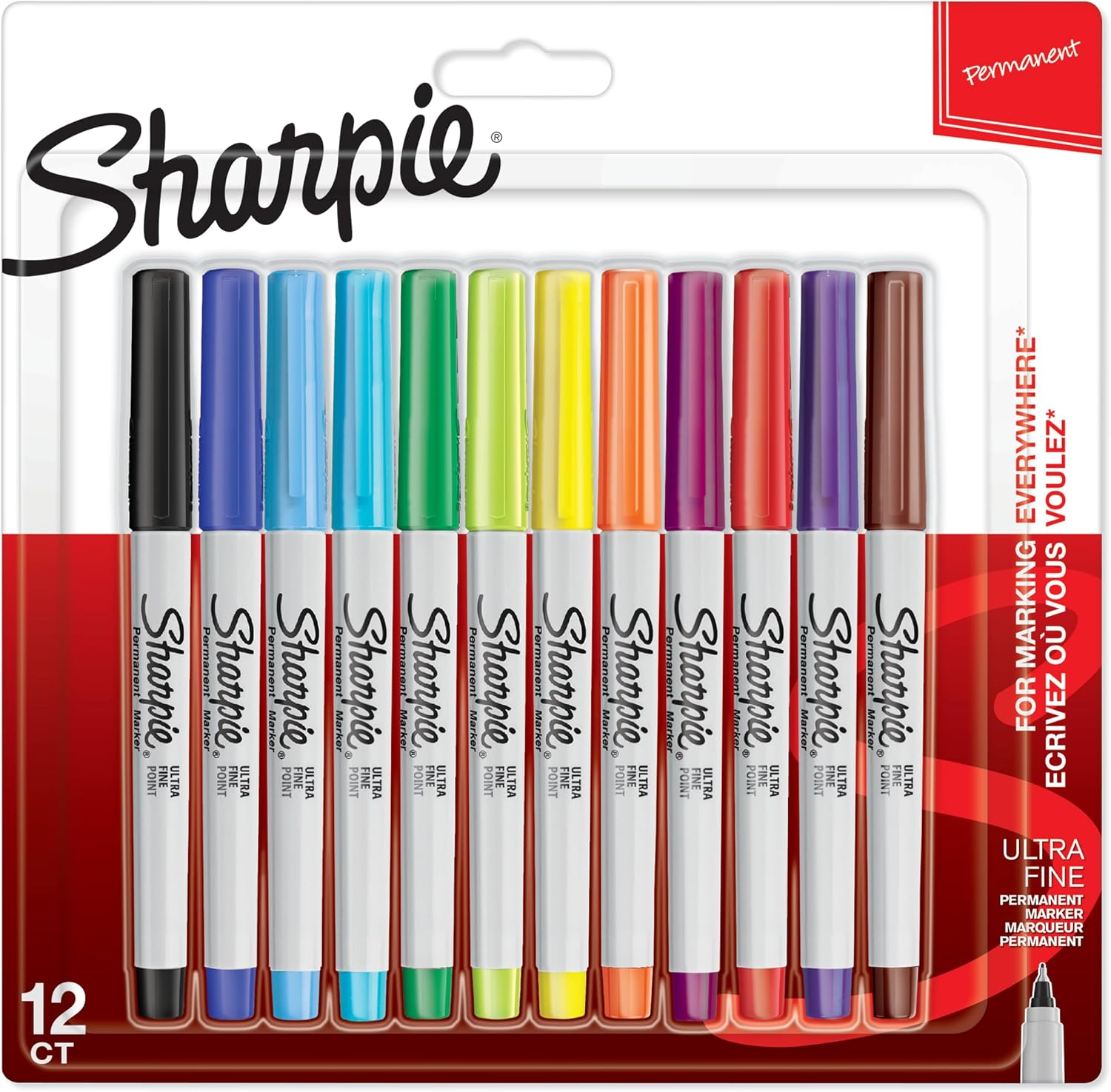Thumbnail 5 de Sharpie Twin Tip Permanent Markers 8 Pack