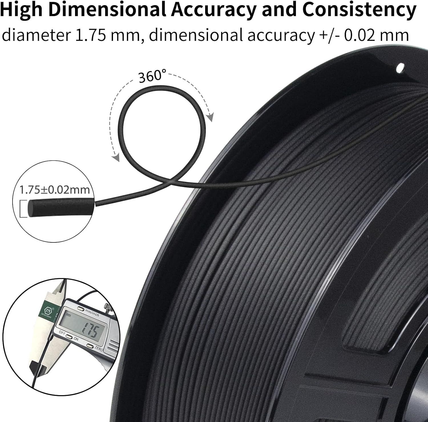 Thumbnail 6 de IEMAI Carbon Fiber ASA Filament 1KG – Schwarz, 20% CF für Outdoor-Drucke