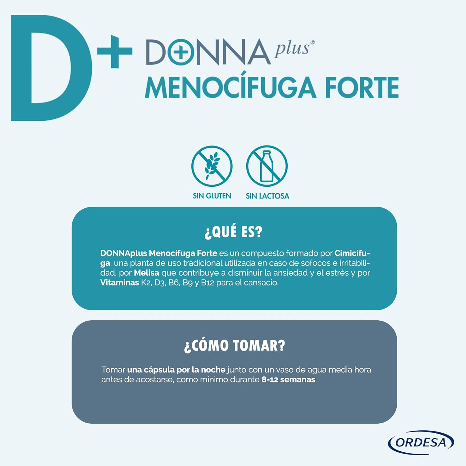 Thumbnail 3 de DONNAplus Menocífuga Forte 🌸 | 30 comprimidos para la menopausia