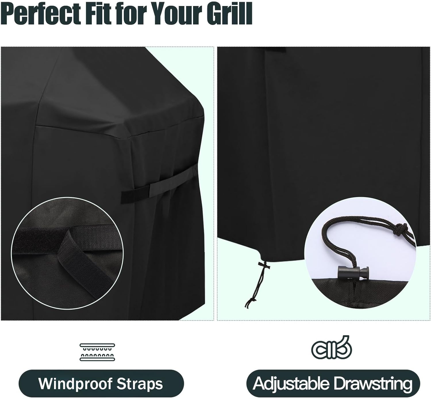 Detalle de 52 Inch Premium Outdoor Grill Cover for Weber Spirit 300/400 Series and More