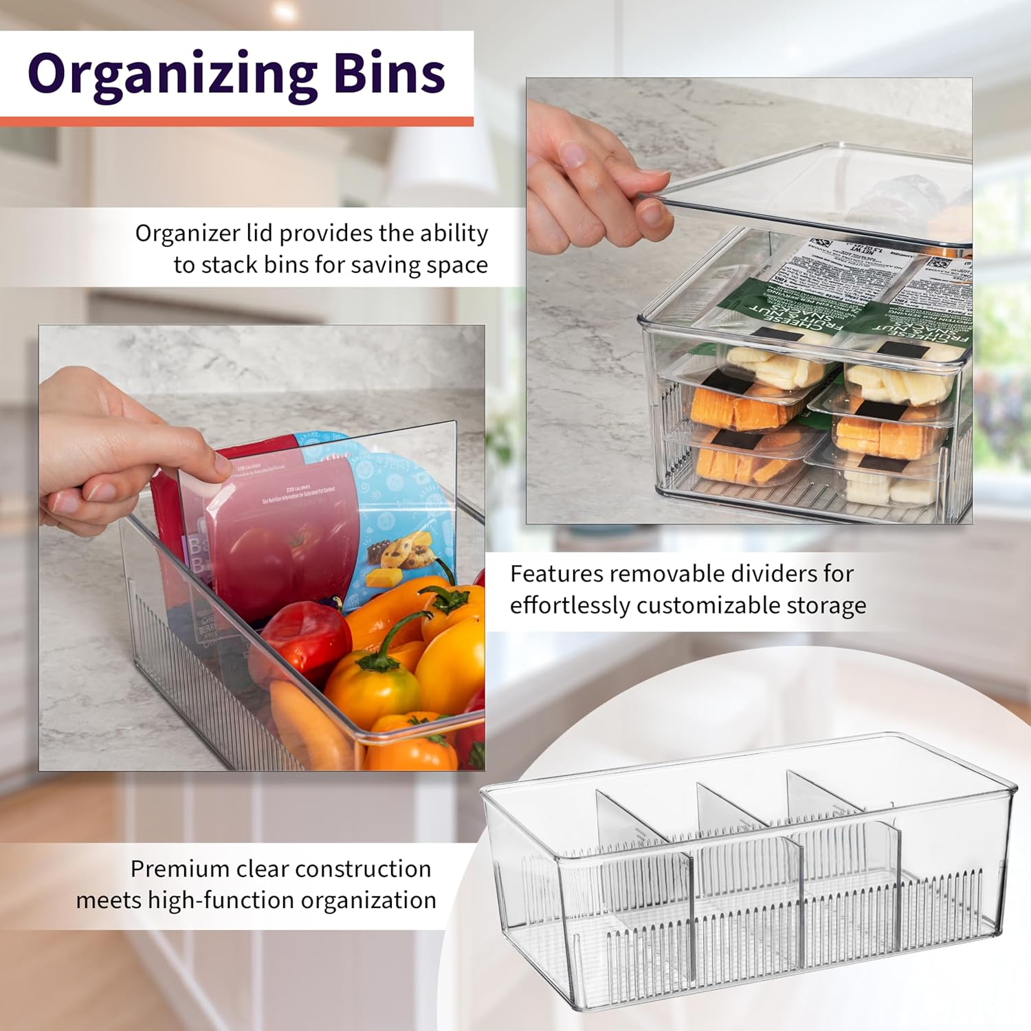Detalle de ClearSpace Pantry Storage Bins 2 Pack