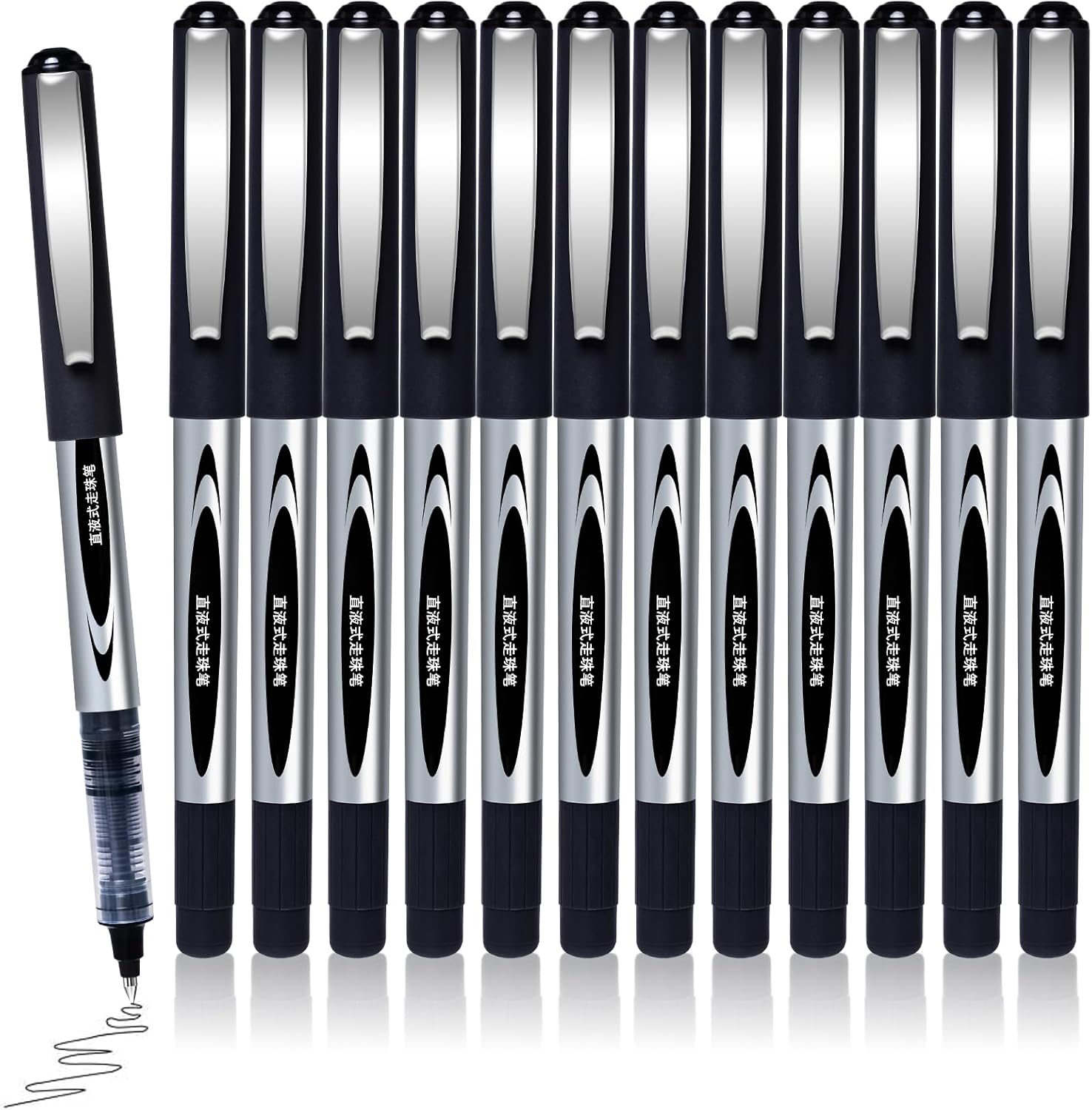 Detalle de Liquid Ink Rollerball Pens 12-pack 0.5mm đź–Š