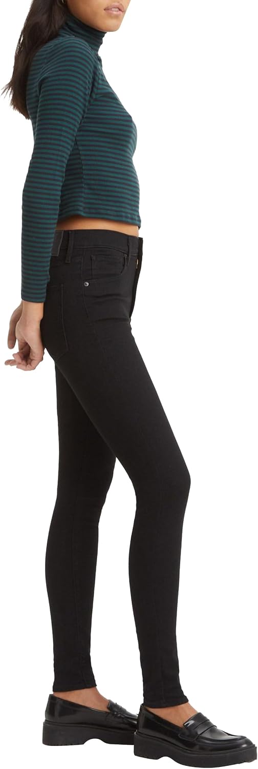 Detalle 1 de Levi's Mile High Super Skinny-jeans för dam med kroppsnära passform
