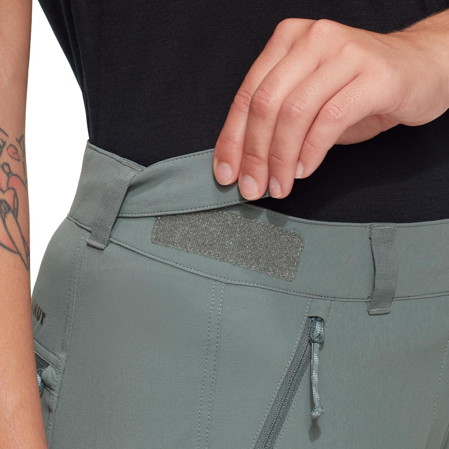 Detalle de Mammut Runbold IV Zip Off Pants Damen – Trekkinghose mit Zip-Off Funktion