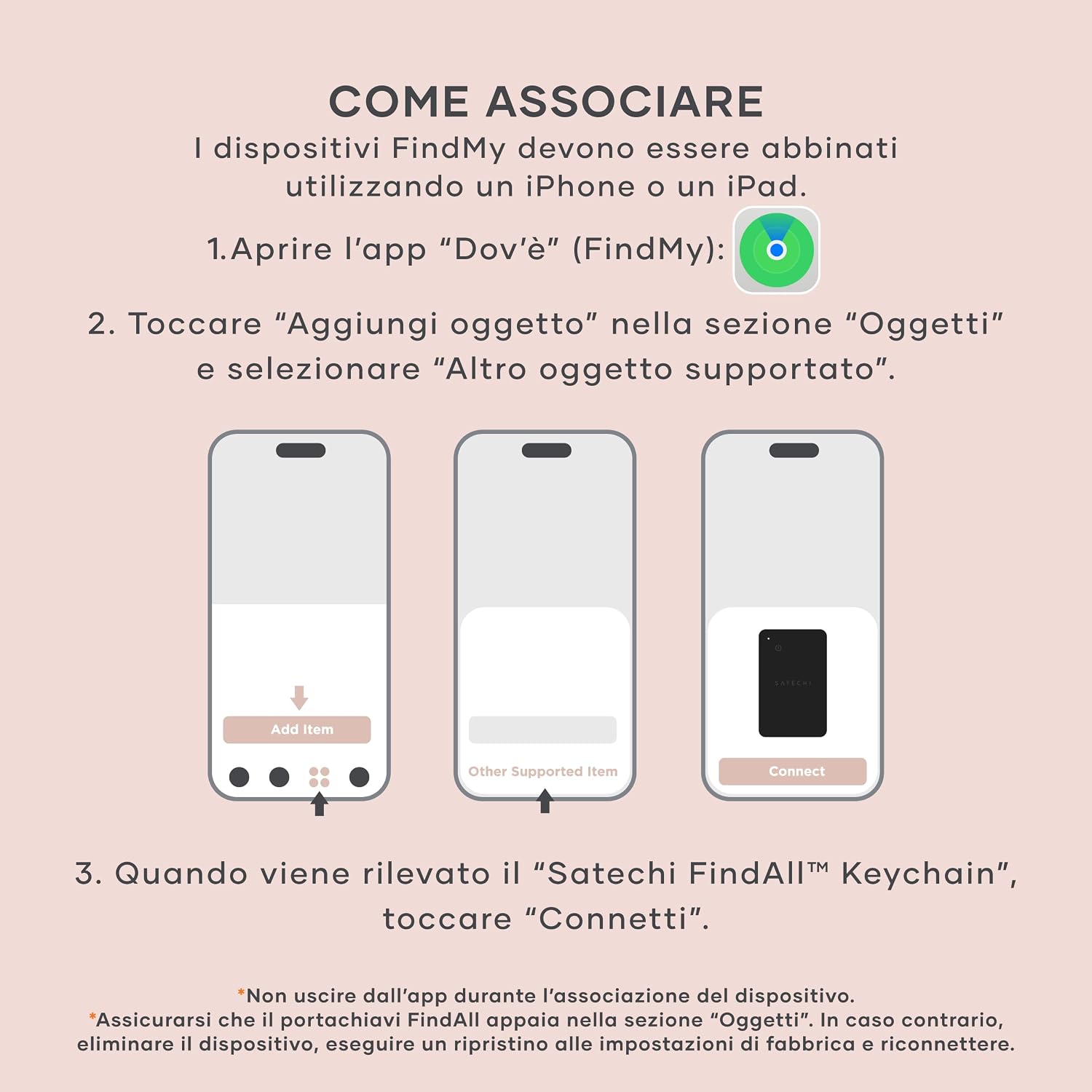 Thumbnail 6 de SATECHI FindAll Localizzatore per Chiavi con Apple Find My – Rosa
