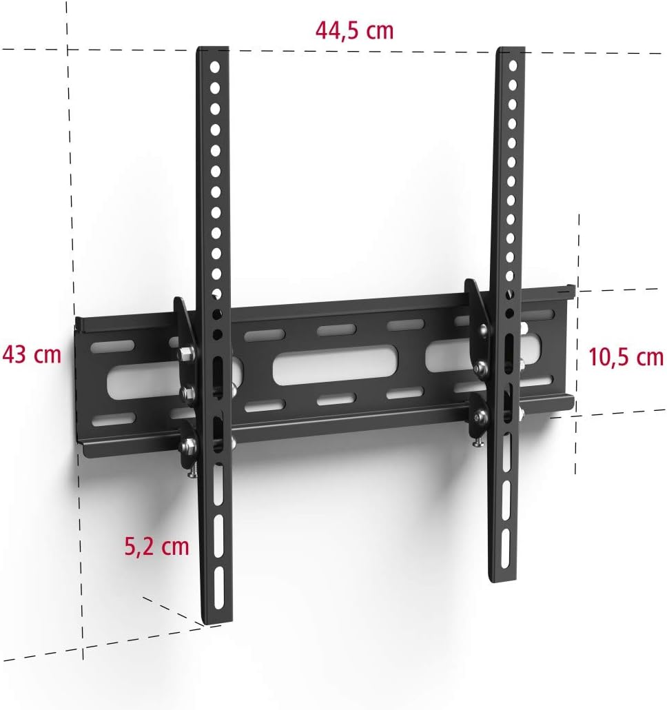 Thumbnail 4 de Hama TV-Wandhalterung neigbar für 32–75 Zoll (VESA 50×50 bis 400×400, bis 40 kg) schwarz