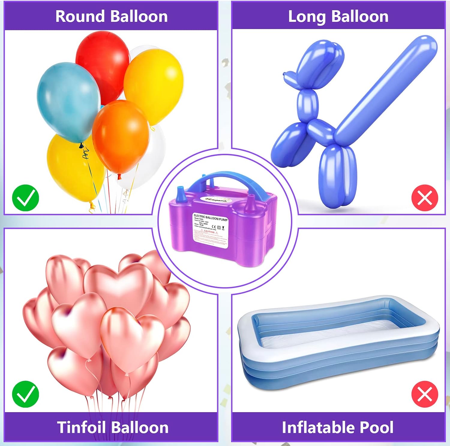 Thumbnail 5 de FLSEPAMB Electric Balloon Pump 3s dual nozzle 📦