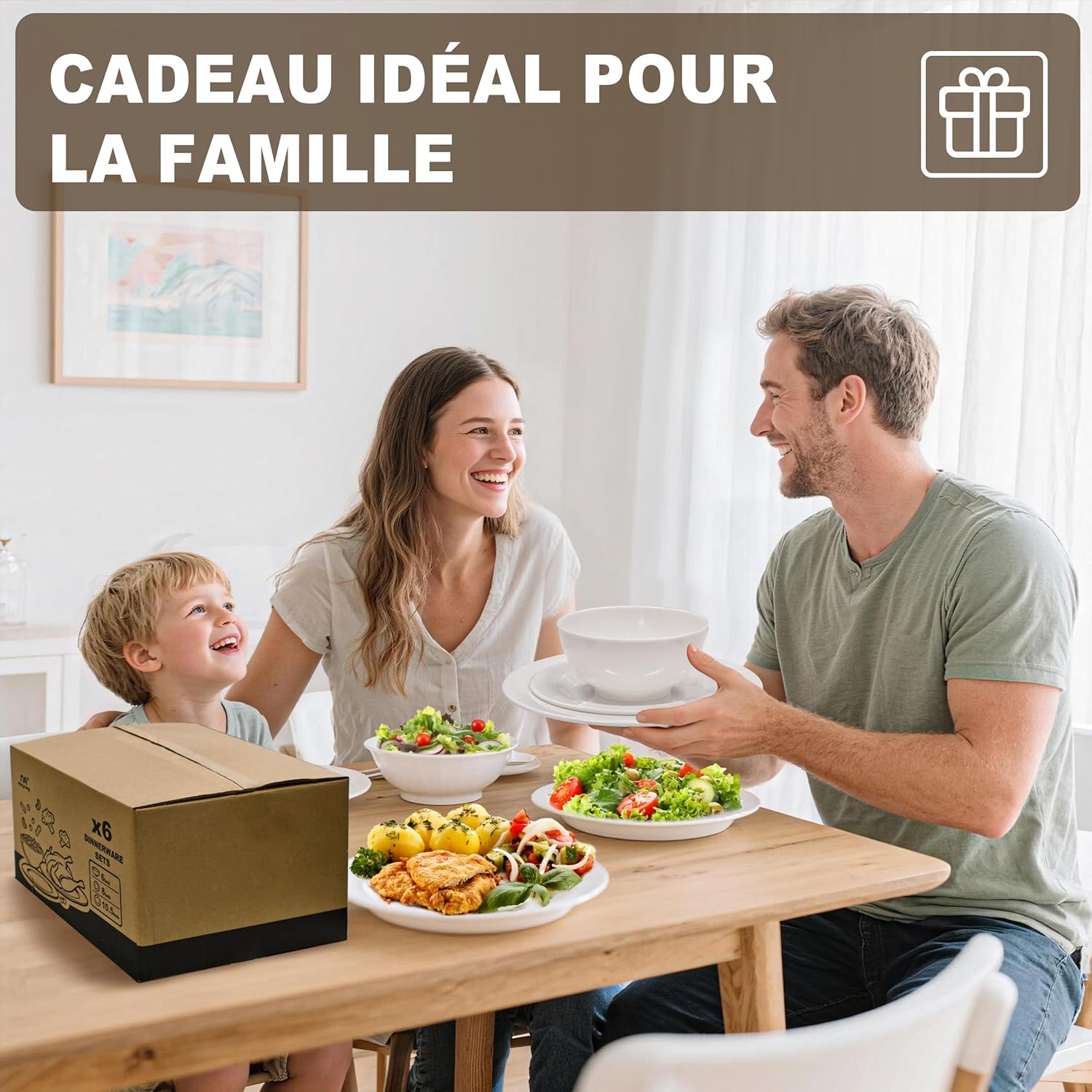 Thumbnail 5 de 12 assiettes et bols 36 pièces