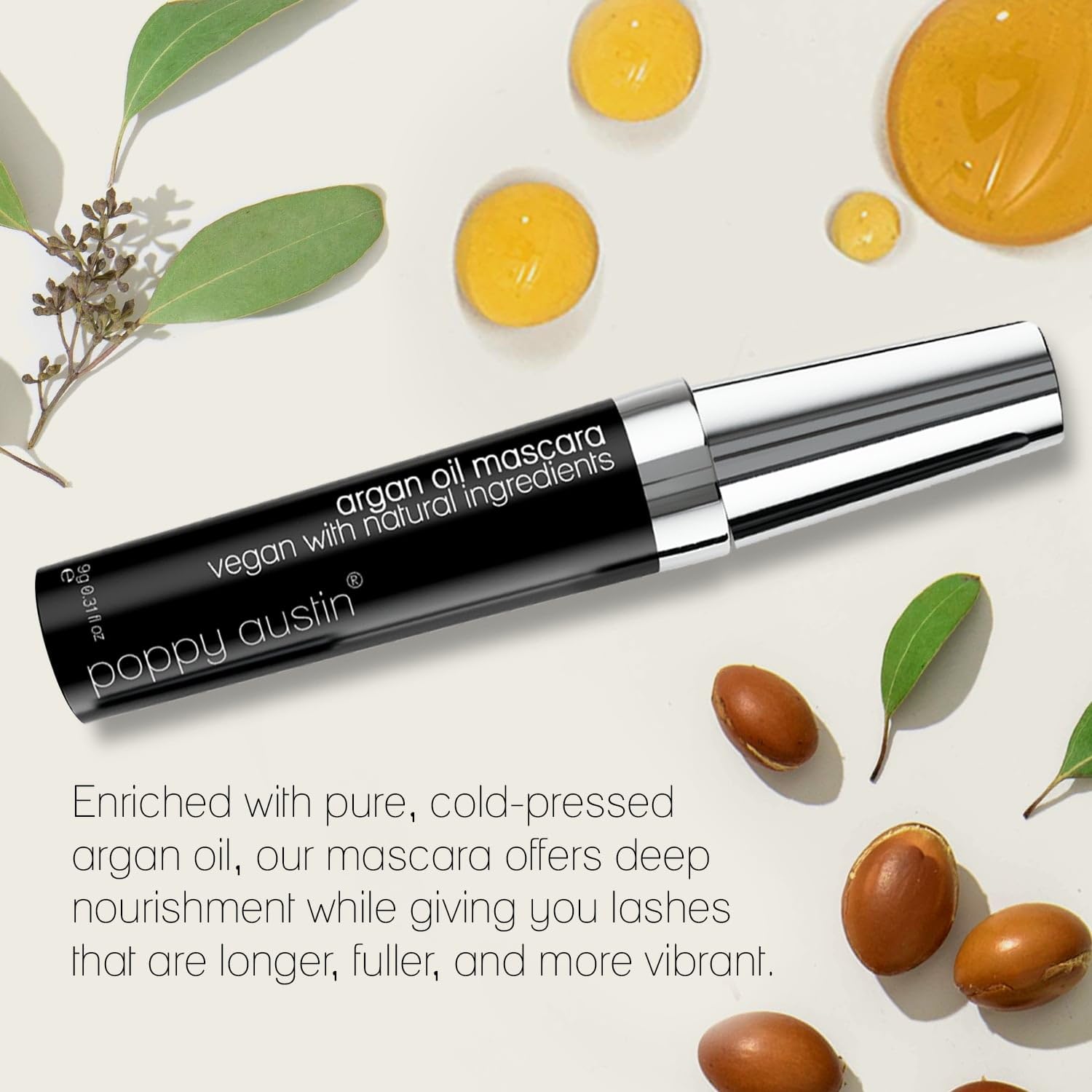 Thumbnail 4 de Poppy Austin Mascara Black Organic Waterproof Mascara, Hypoallergenic, 0.31 Fl Oz
