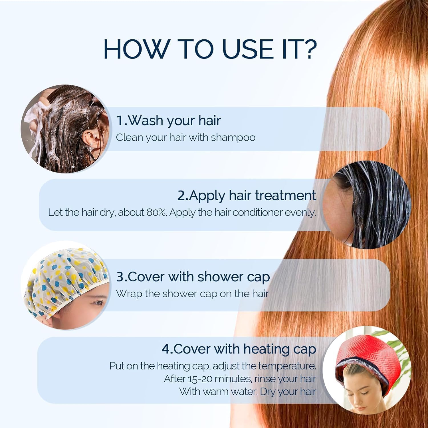 Detalle 2 de Hair Steamer Cap with Two Temperature Modes