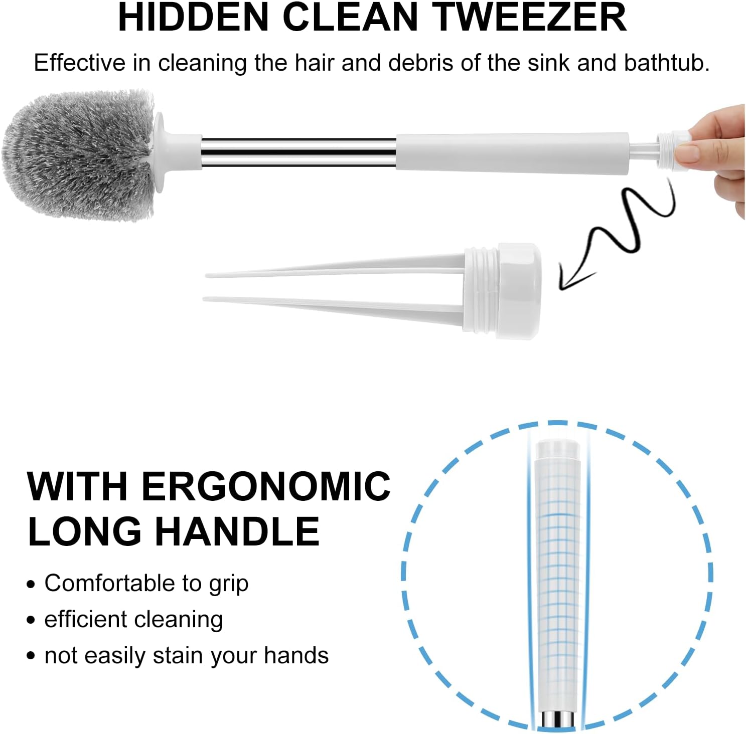 Detalle de SetSail Toilet Brush with Extra-Long Handle