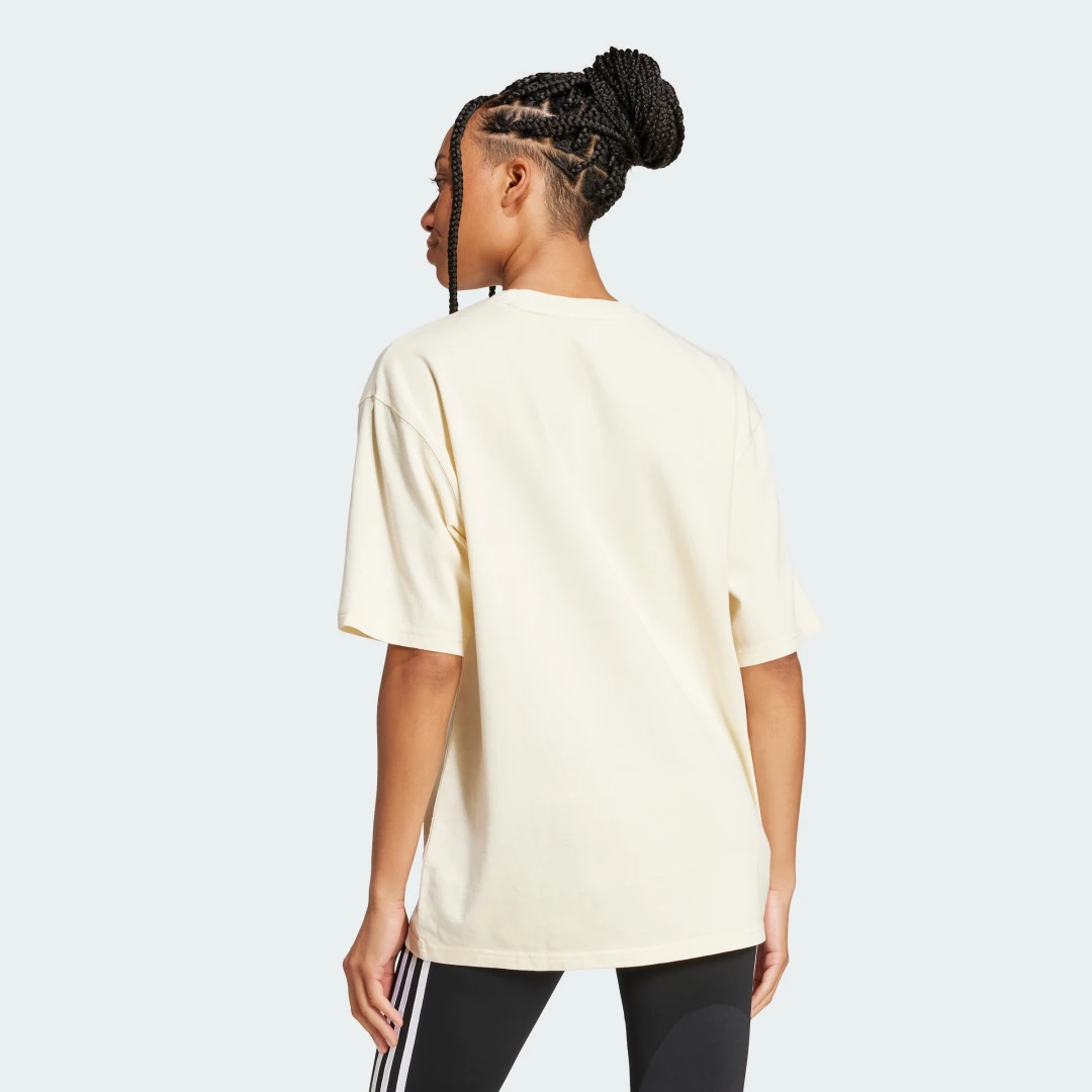 Detalle 2 de Adidas Camiseta Washed Oversized – color Blanco