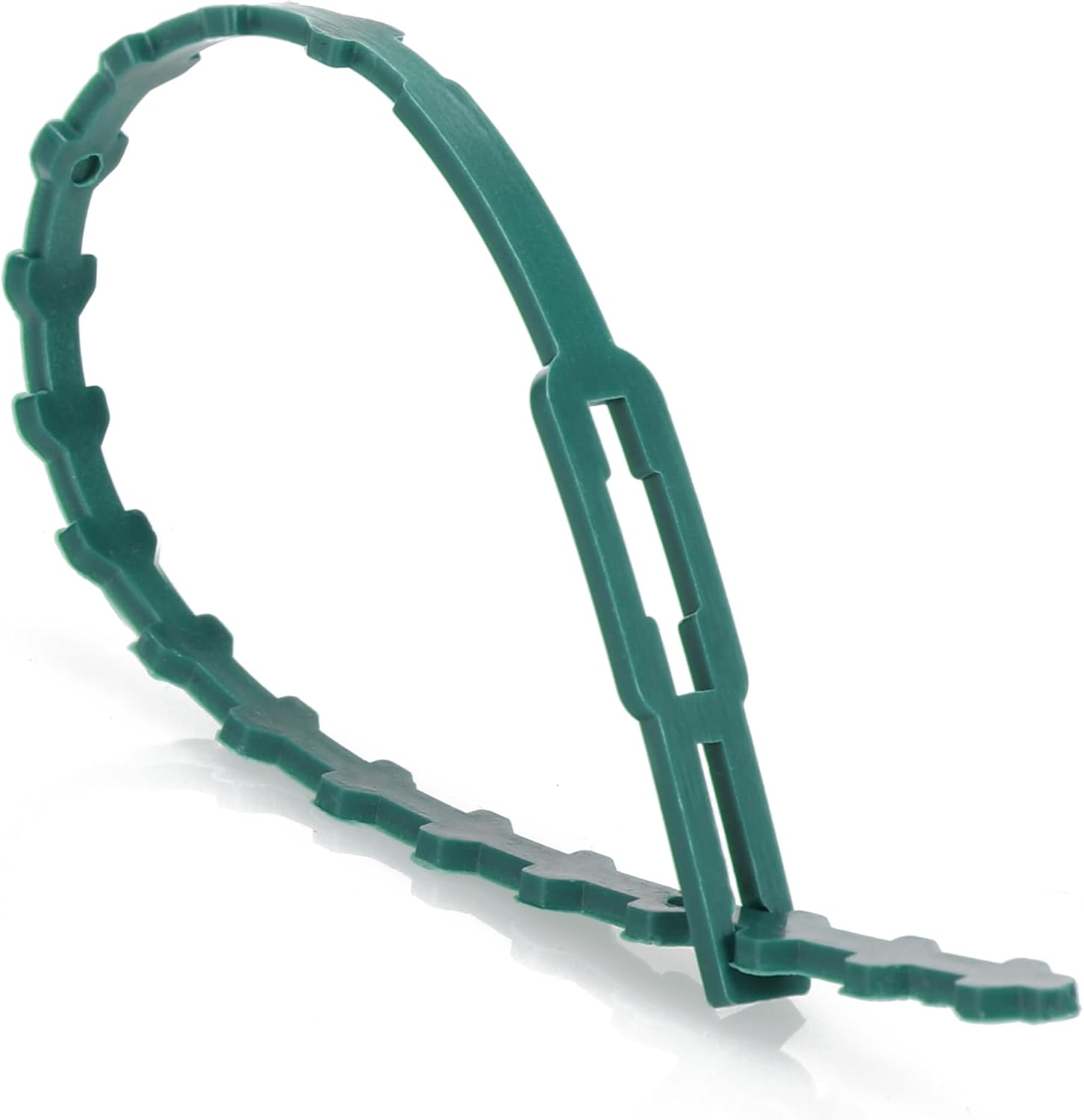 Detalle de COM-FOUR® 200x Filo lega piante – clip di supporto verdi, 17 cm (200 pezzi)