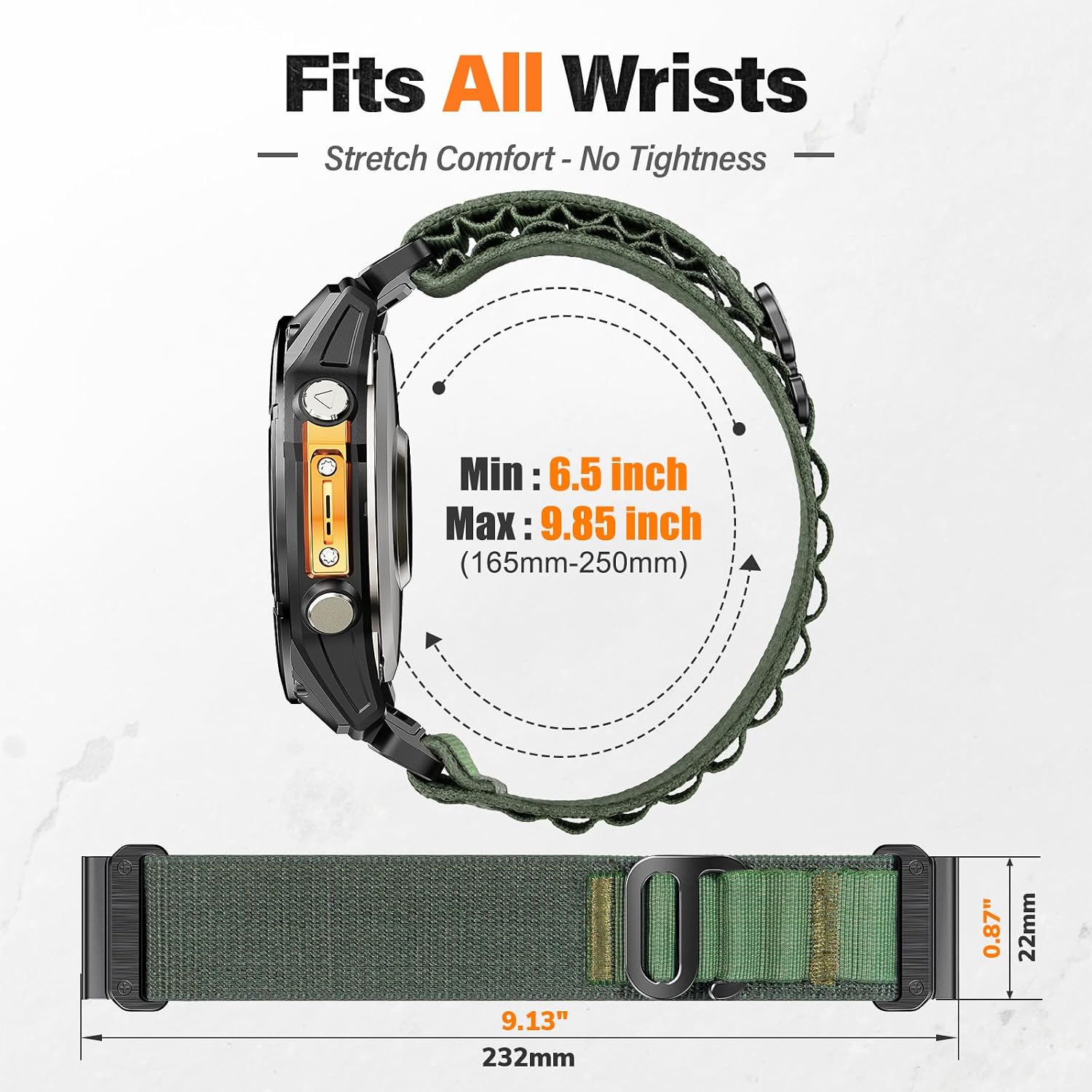 Thumbnail 6 de NotoCity 22mm Quickfit nylon strap