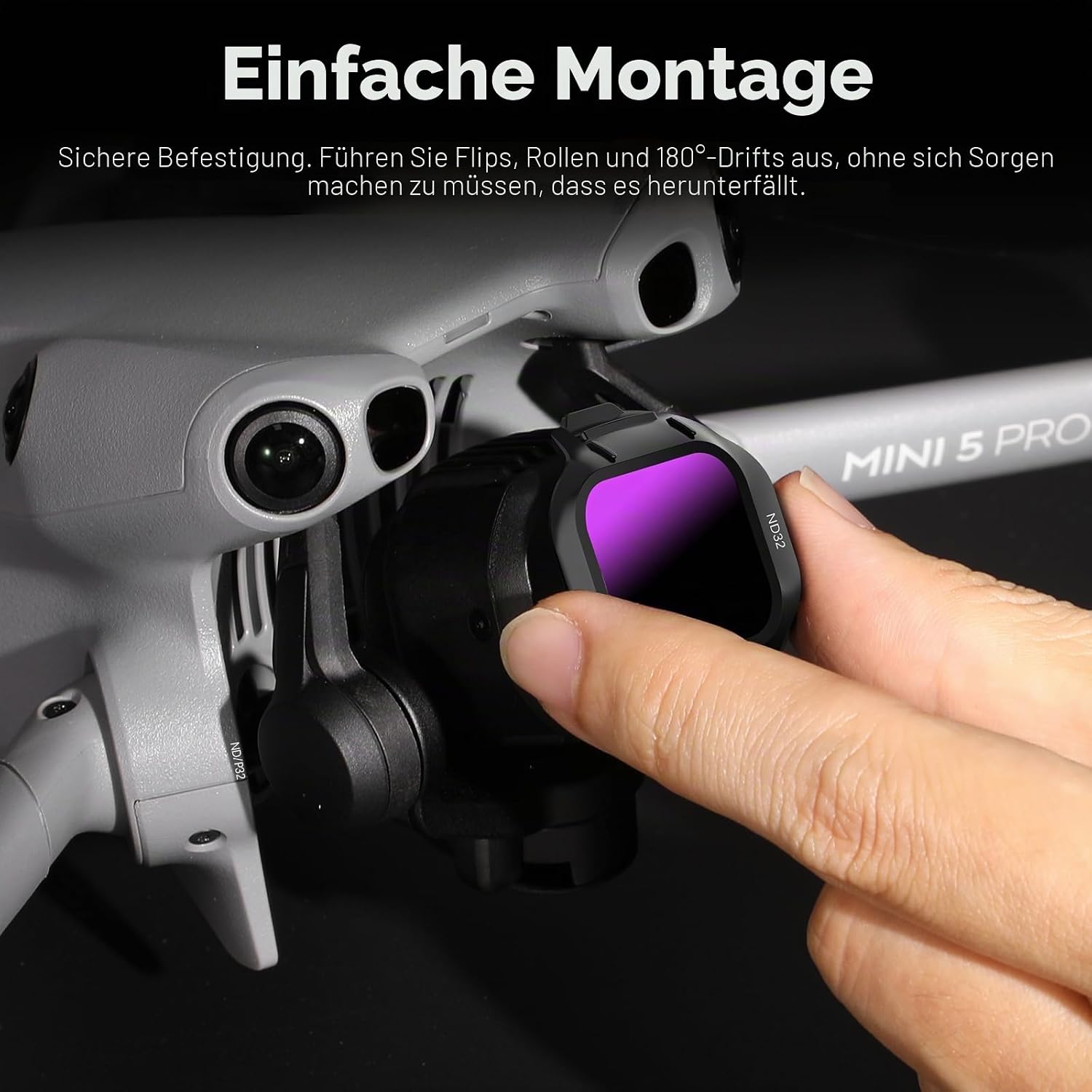Detalle de FPVtosky ND & CPL Filter-Set kompatibel mit DJI Mini 5 Pro (6er-Pack: CPL, ND8/16/32/64/256)