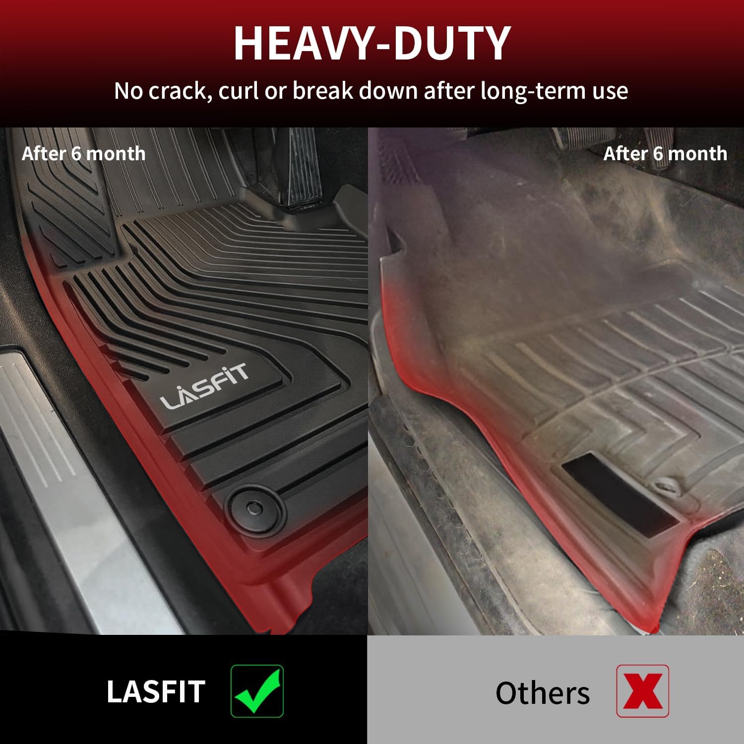 Detalle 1 de LASFIT Volvo XC60 floor mats, TPE