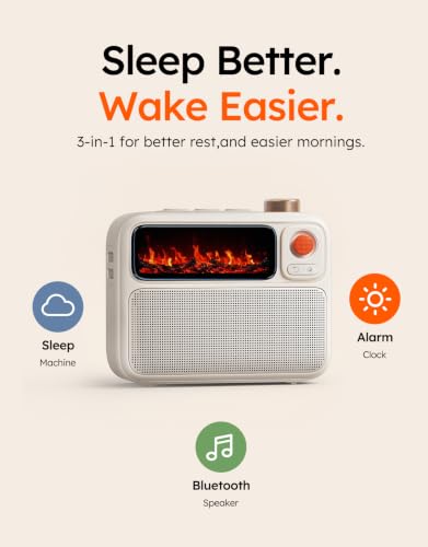 Thumbnail 1 de Divoom Flowtoo White Noise Machine, Bluetooth Speaker & Alarm Clock (White)