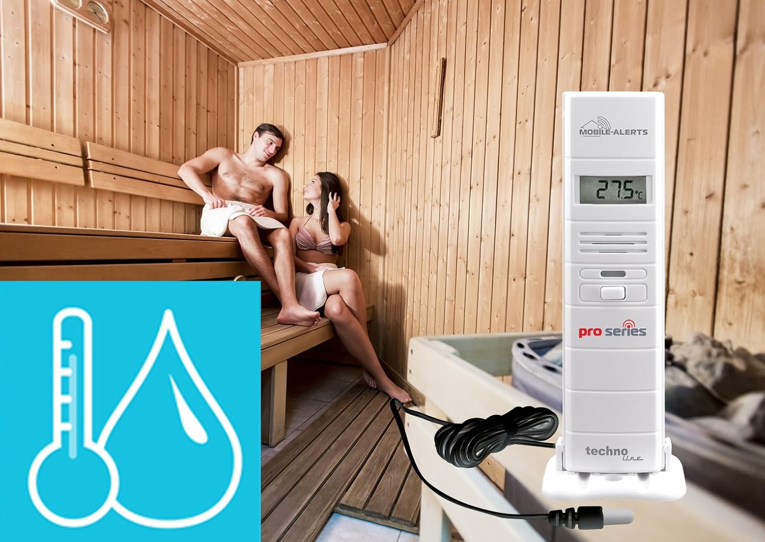 Thumbnail 1 de Technoline MA 10320 – czujnik termohigrometryczny z sondą kablową