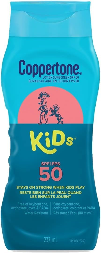 Detalle de Coppertone Kids Sunscreen Lotion SPF 50, Water-Resistant, 237 mL