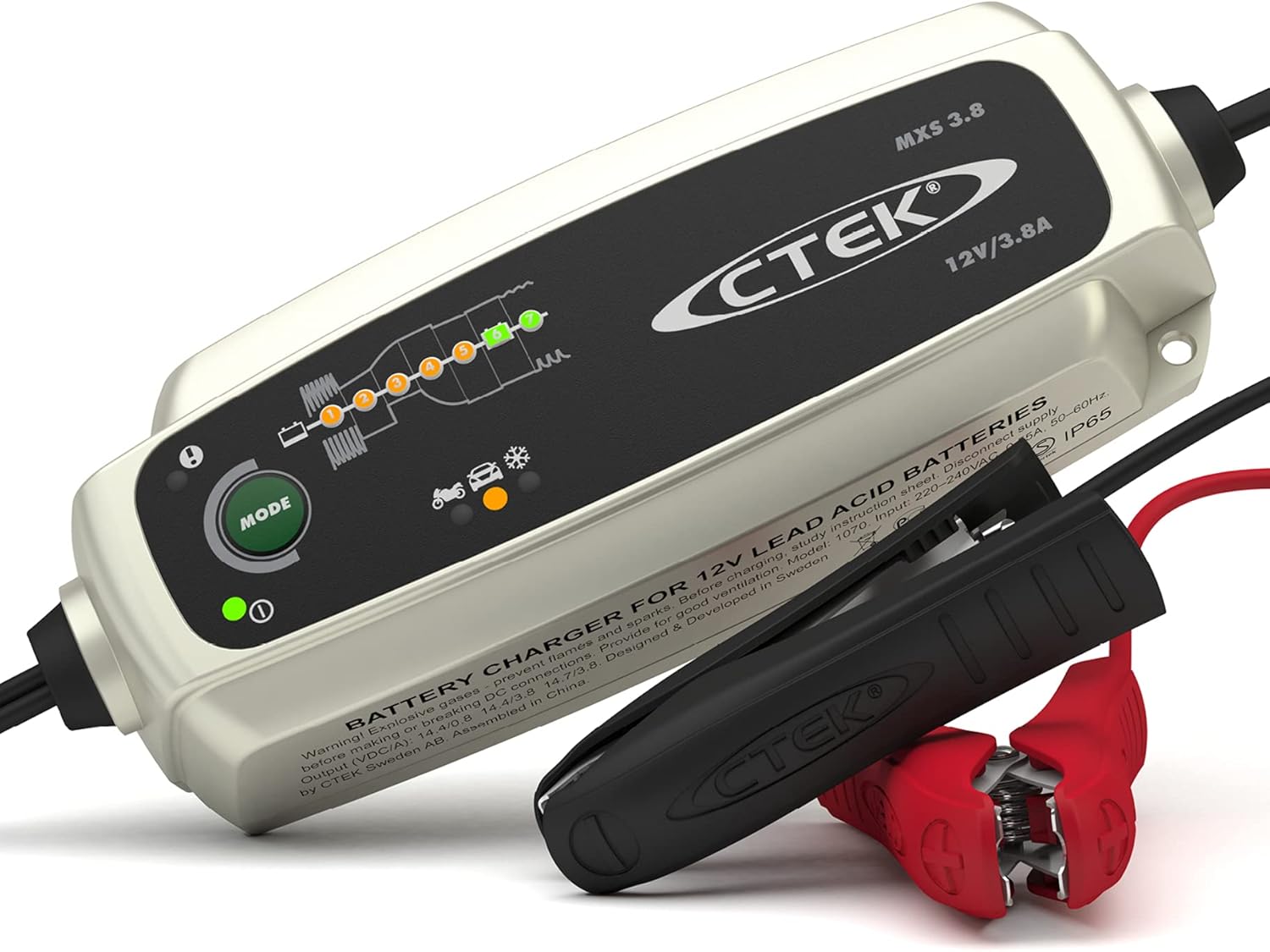 Detalle de CTEK MXS 3.8 12V BatterieladegerĂ€t đ