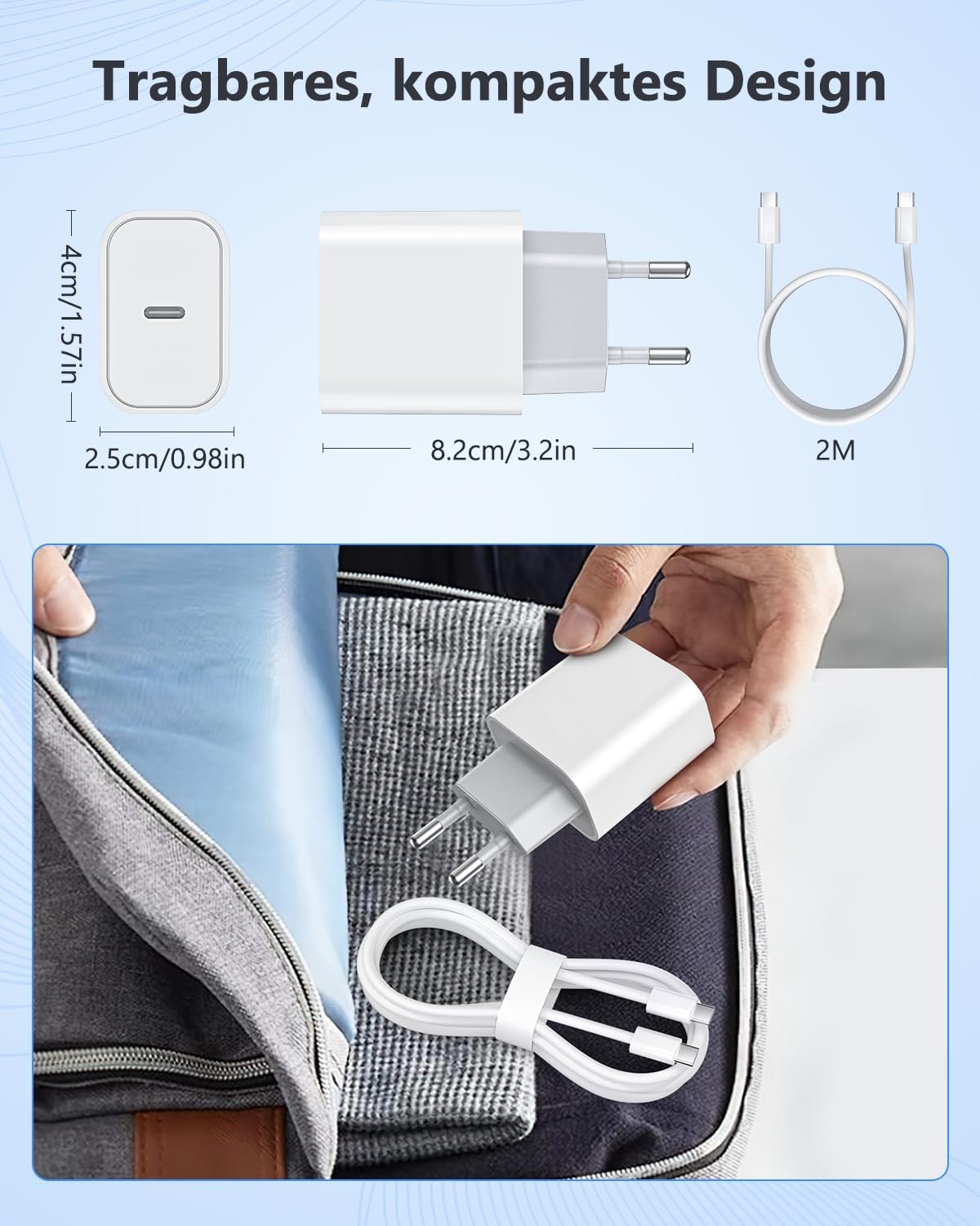 Thumbnail 5 de 2-Pack 25W USB C Ladegerät 🔌